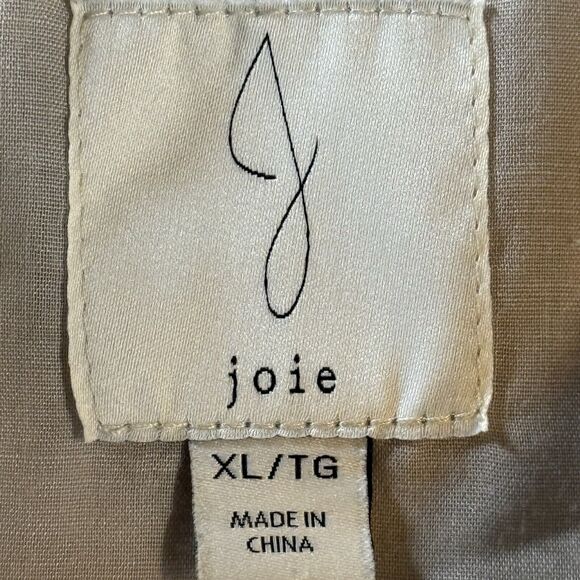 Joie Cropped Shacket Shirt Jacket Sz XL Boiled Wool Feel Ivory Blogger Favorite - Picture 7 of 8